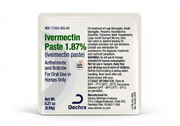 Dechra Ivermectin Paste Horse Wormer Parasite Protection-3