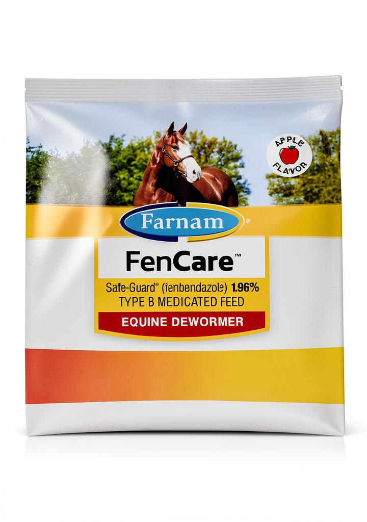 Central Garden Pet Horse Dewormer pellet packaging and sample