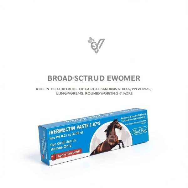 VITAL VINE Horse Dewormer Apple Flavor Easy Use Formula-4