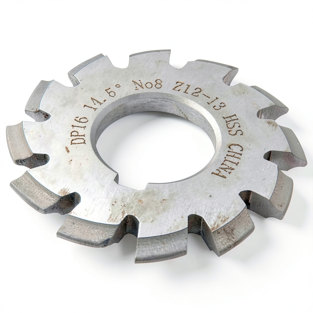 Installing HHIP Involute Gear Cutter CNC Mill Spur Gears 14.5 20 on a wooden desk