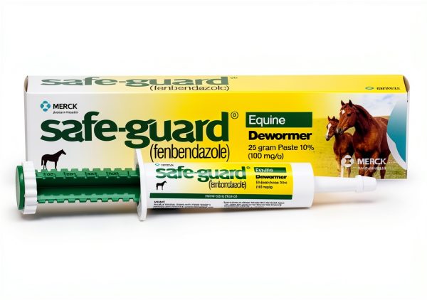 Merck Fenbendazole Dewormer Horse Care Apple Cinnamon Taste-0