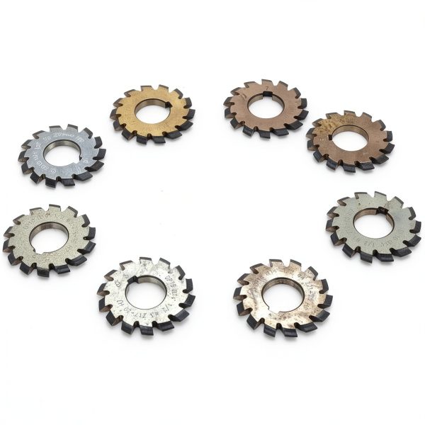 Akozon Involute Gear Cutter Set High Speed Steel 14.5° Angle-7