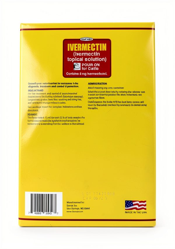 Durvet Ivermectin Pour-On Cattle Dewormer 1000 mL Plastic-5