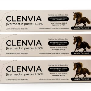 CLENVIA Apple Gel Horse Dewormer Syringe 3-Pack-0