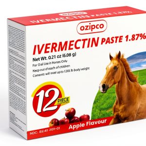 OZIPCO Ivermectin Horse Dewormer Apple Flavor Oral Paste-0