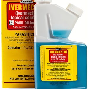 Durvet Ivermectin Cattle Dewormer Treats Roundworms-0