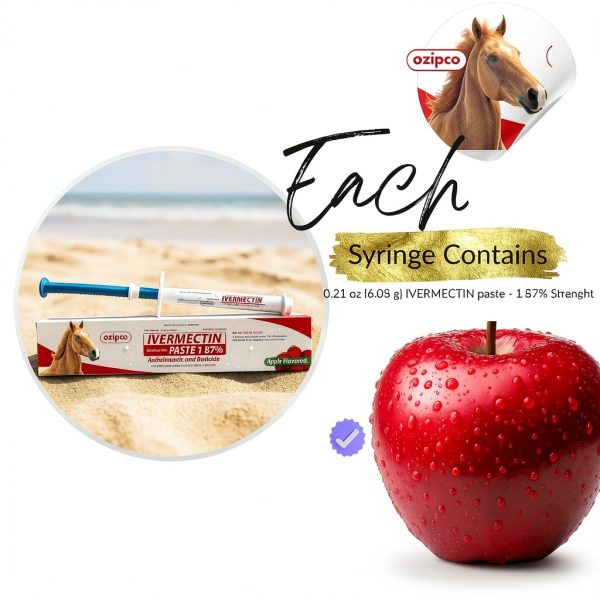 OZIPCO Ivermectin Horse Dewormer Apple Flavor Oral Paste-2