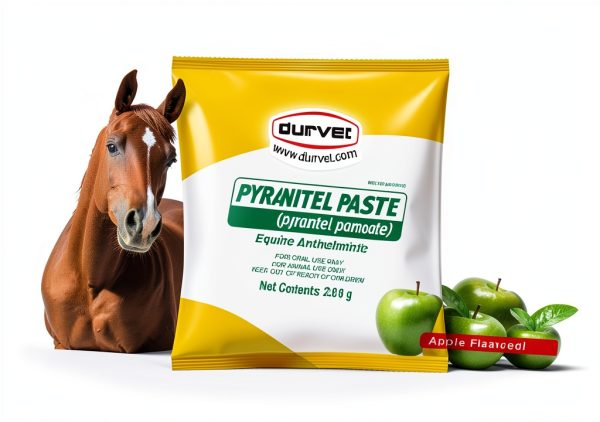 Horse Dewormer Apple Flavored Pinworm Roundworm Control-0
