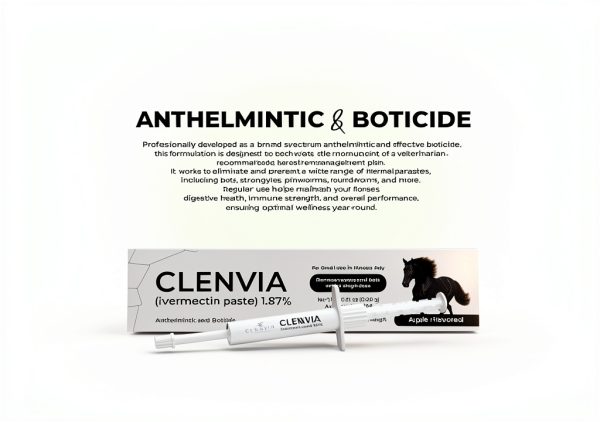 CLENVIA Apple Gel Horse Dewormer Syringe 3-Pack-6