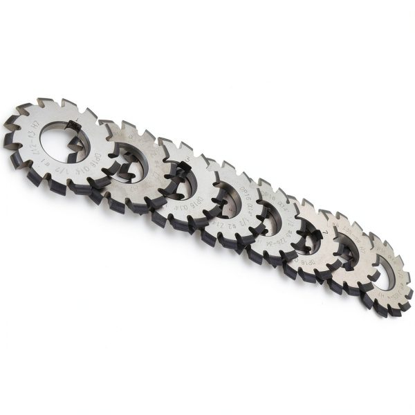 Akozon Involute Gear Cutter Set High Speed Steel 14.5° Angle-4