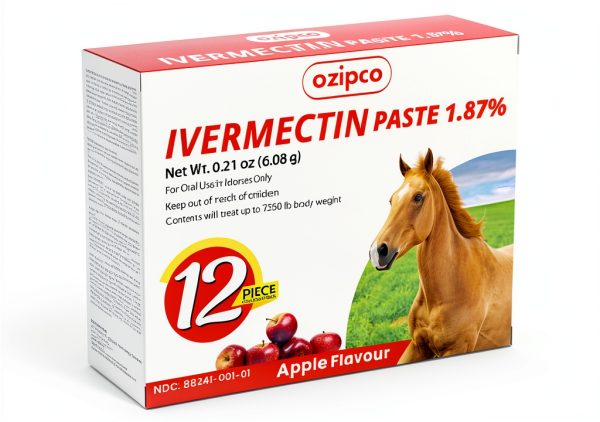 OZIPCO Ivermectin Horse Dewormer Apple Flavor Oral Paste-11