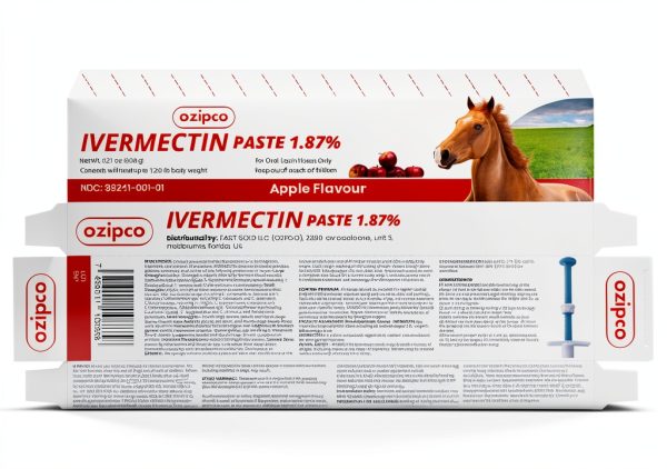 OZIPCO Ivermectin Horse Dewormer Apple Flavor Oral Paste-4